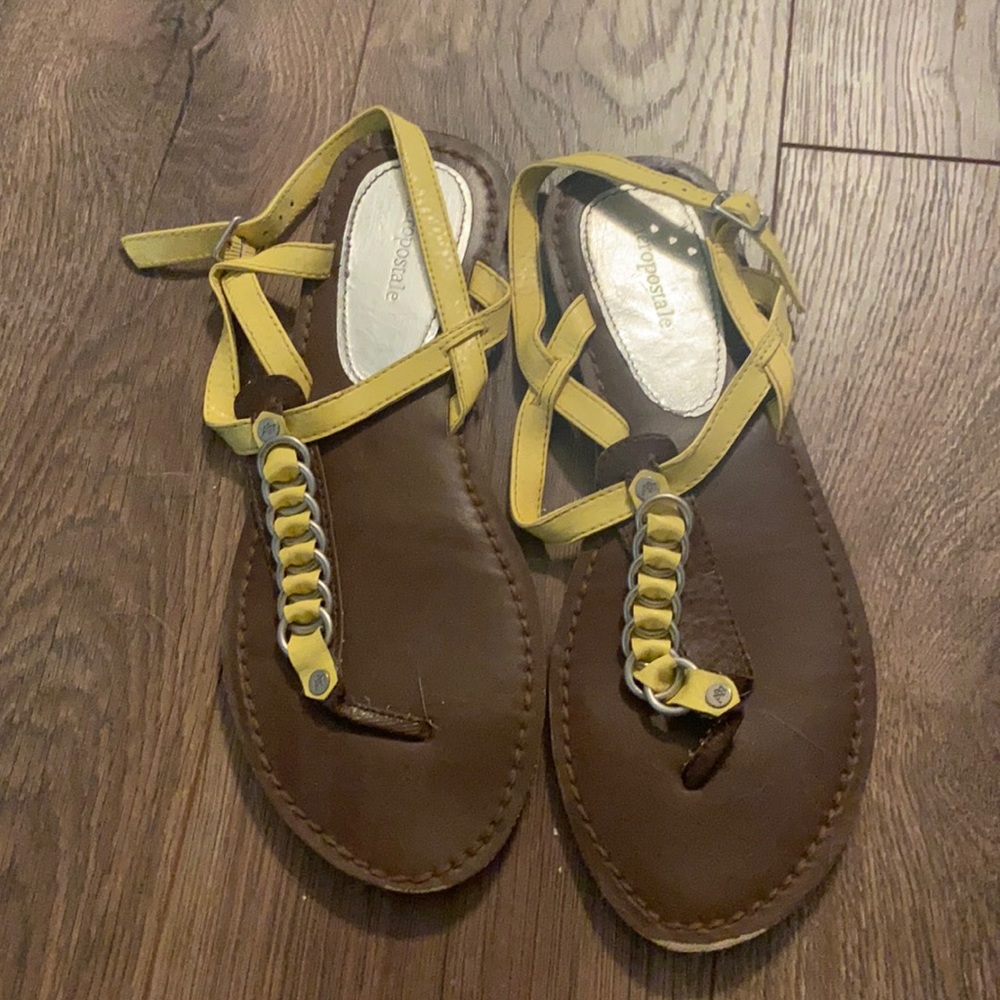 Yellow sandals